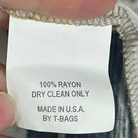 NWT T Bags Los Angeles Women's Small Tank Top 100% Rayon $127 Yellow Black Sm S - Picture 6 of 8